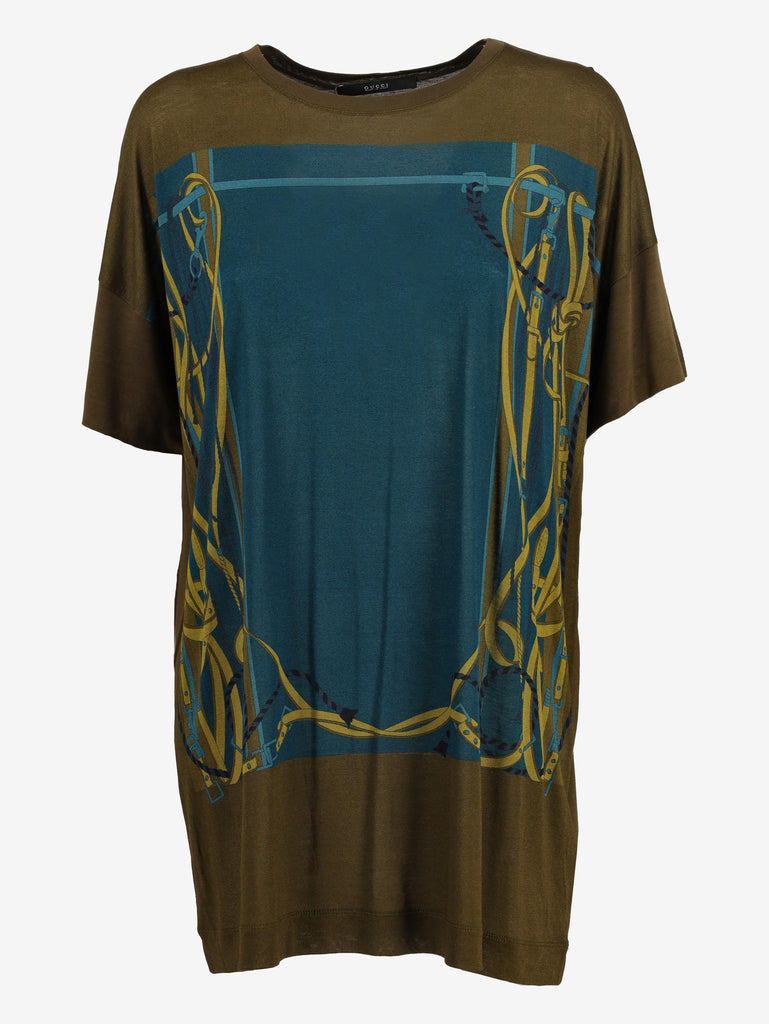 Maxi T-shirt con motivo Gucci