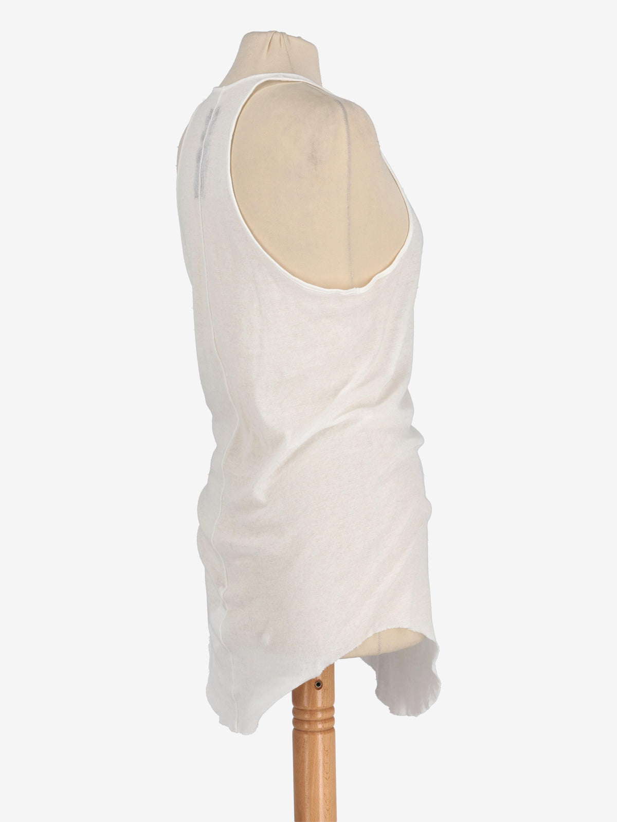 Rick Owens Forever Basic Rib Tank in White Cotton RM290925.24  Rick Owens 