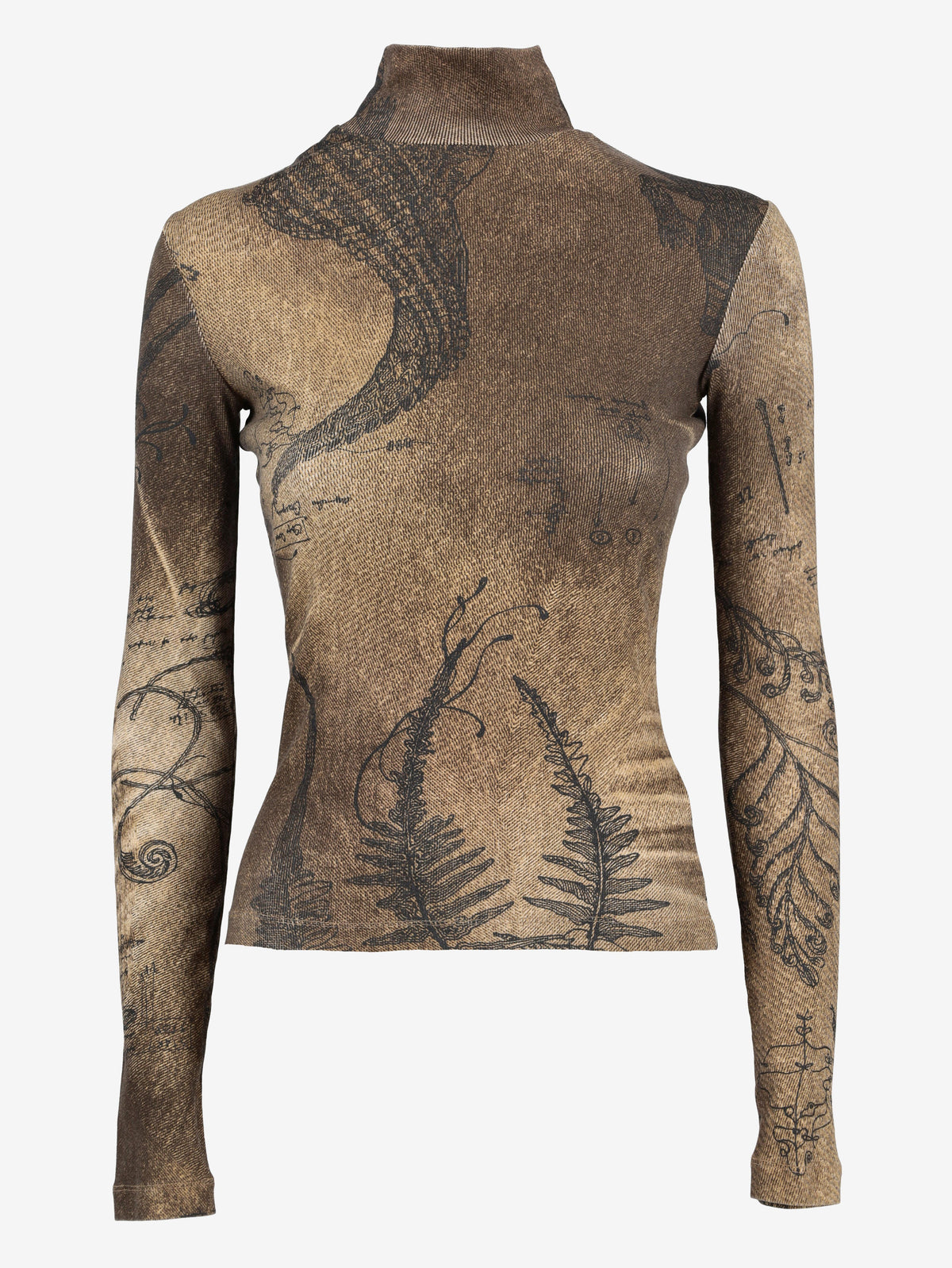Just Cavalli Turtle Neck Patterned Shirt W24121253.17  Just Cavalli 
