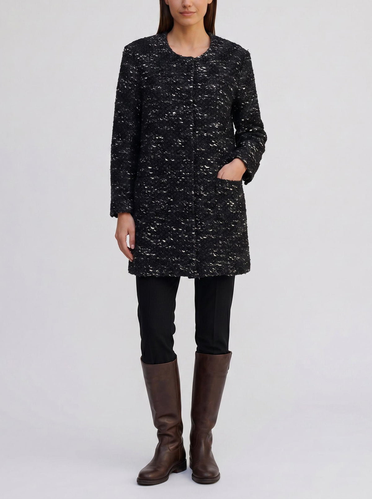 Vintage Textured Knit Wool-Blend Coat CVM26.22.15  Vintage 