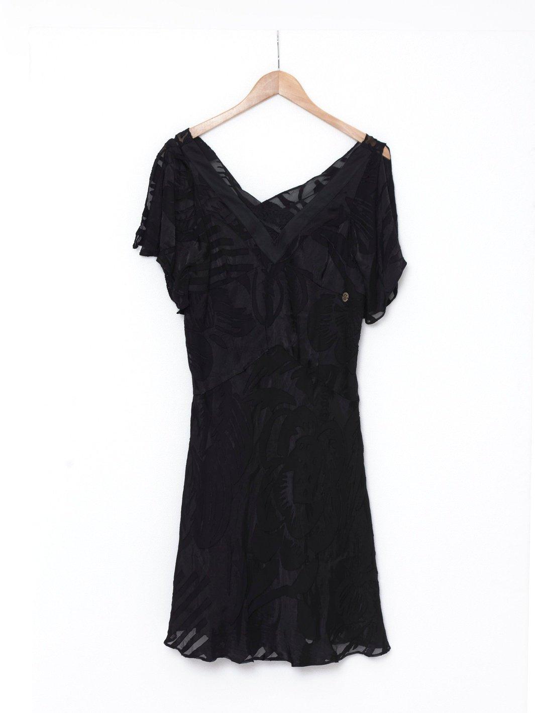 Y2K John Galliano black dress in silk blend W22062109  Galliano 
