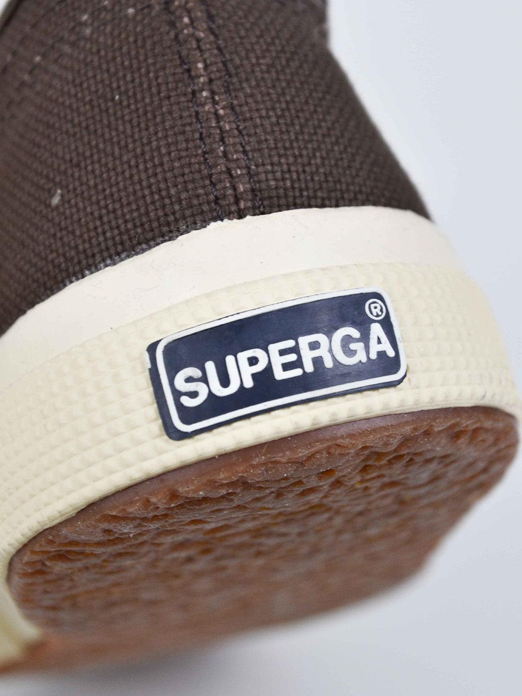 Y2K Superga sneaker in brown canvas W22050621  Superga 
