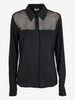 Basile Black Shirt With Transparent Detail W2511.72  Basile 
