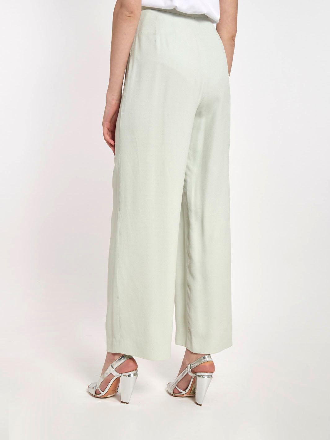 1990s Giorgio Armani sage-coloured silk pants W2203023  Giorgio Armani 