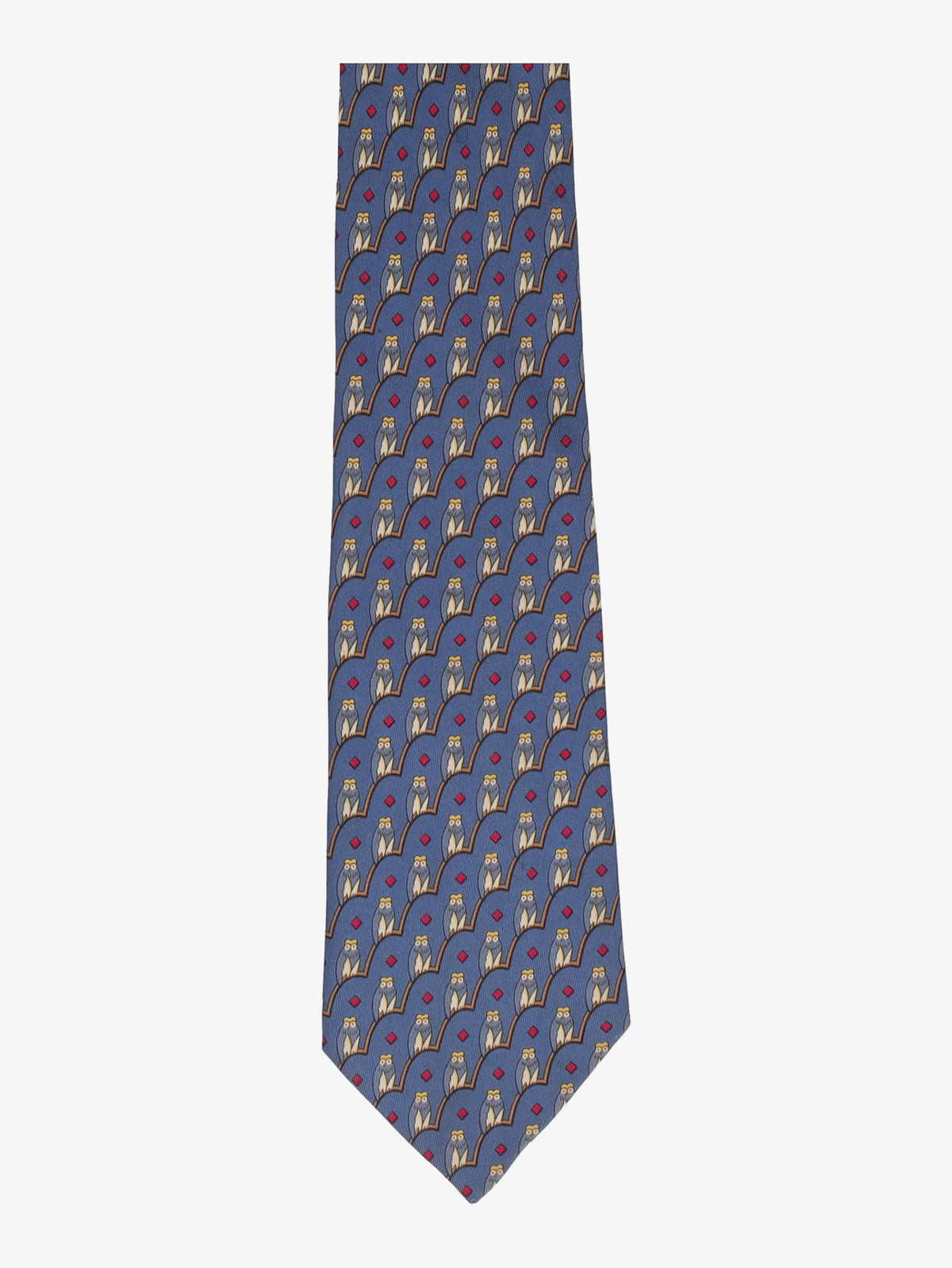 Hermès Owl Print Tie 161225.29  Hermes 