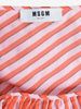 MSGM 条纹中长连衣裙