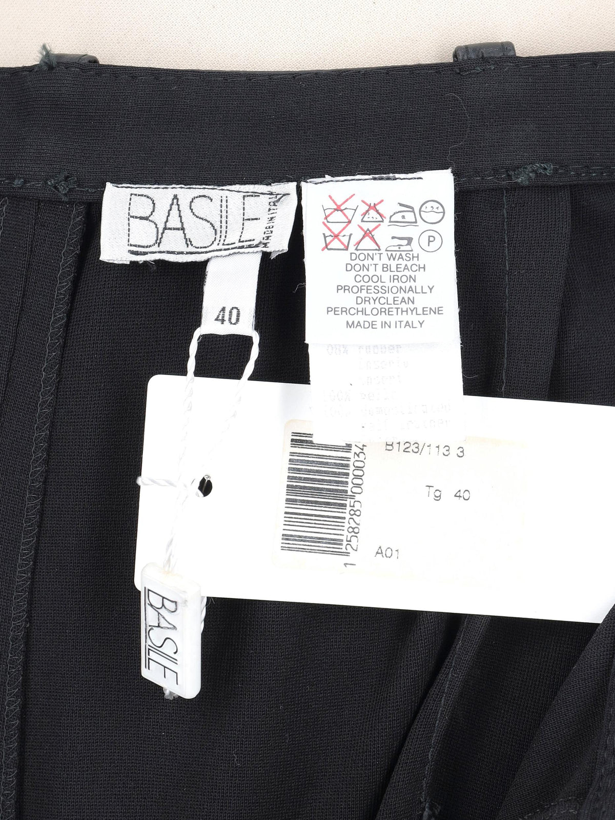 Basile Black Two-Piece With Leather Inserts W2511.53  Basile 