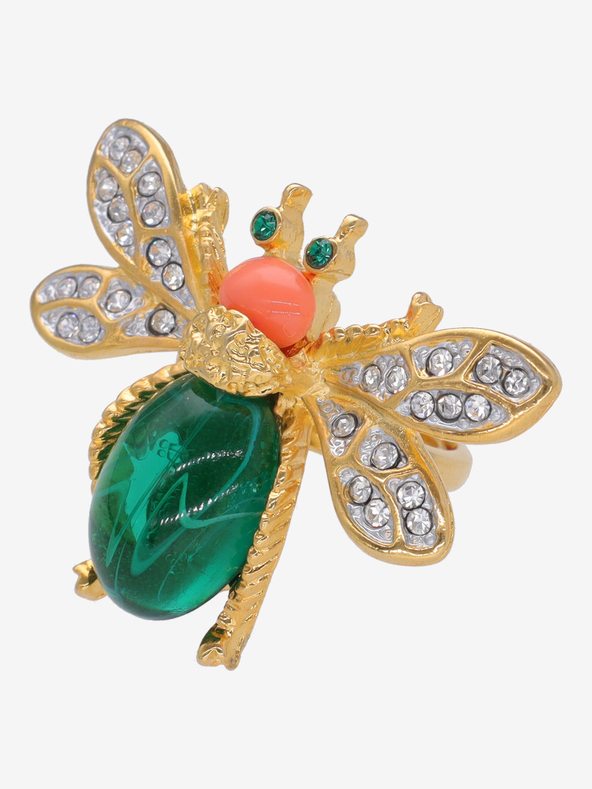 Kenneth Jay Lane Colourful Bee Ring CVR24.1.145  Kenneth Jay Lane 