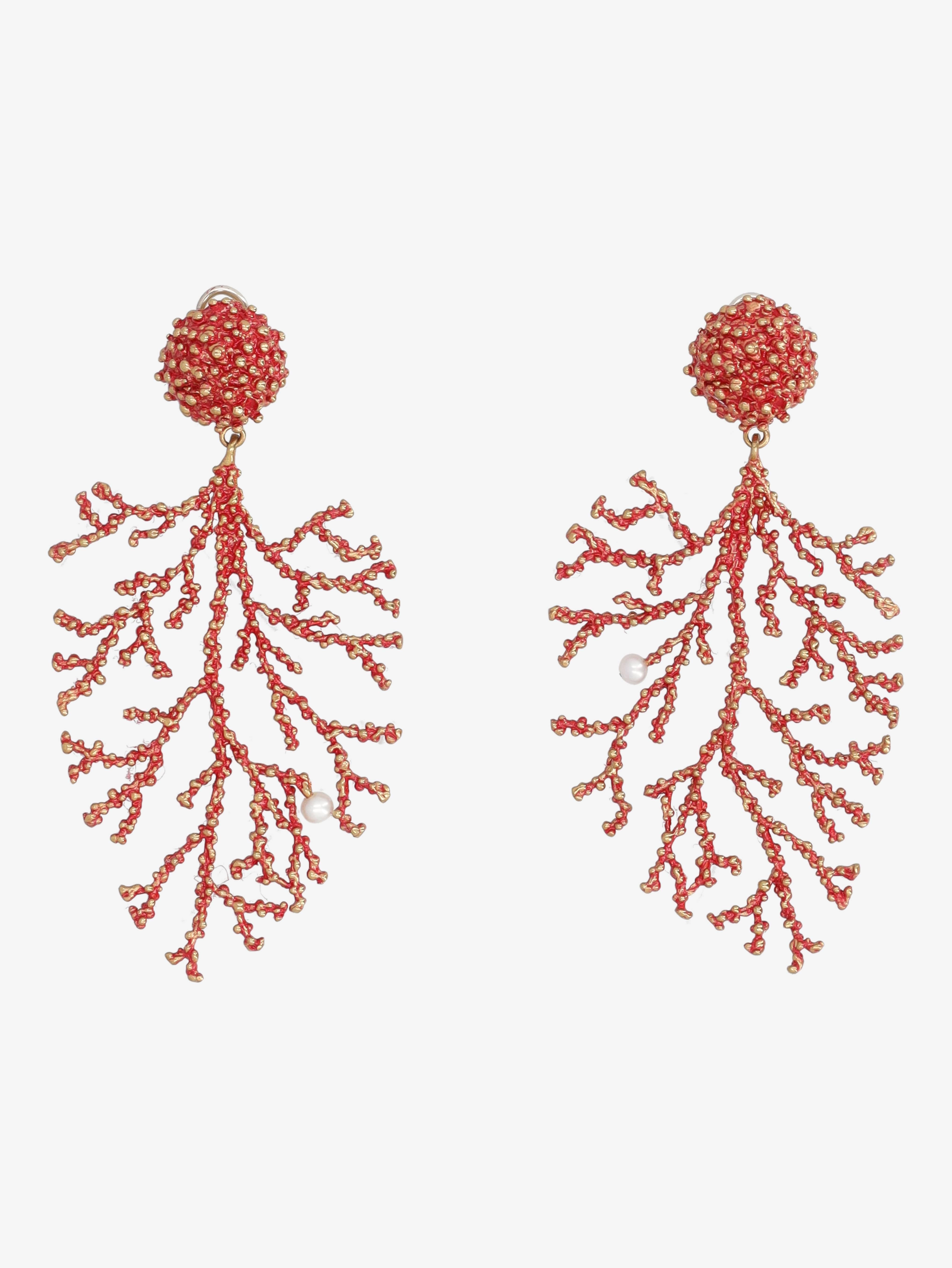 Daniela De Marchi Coral Earrings – Cavalli e Nastri