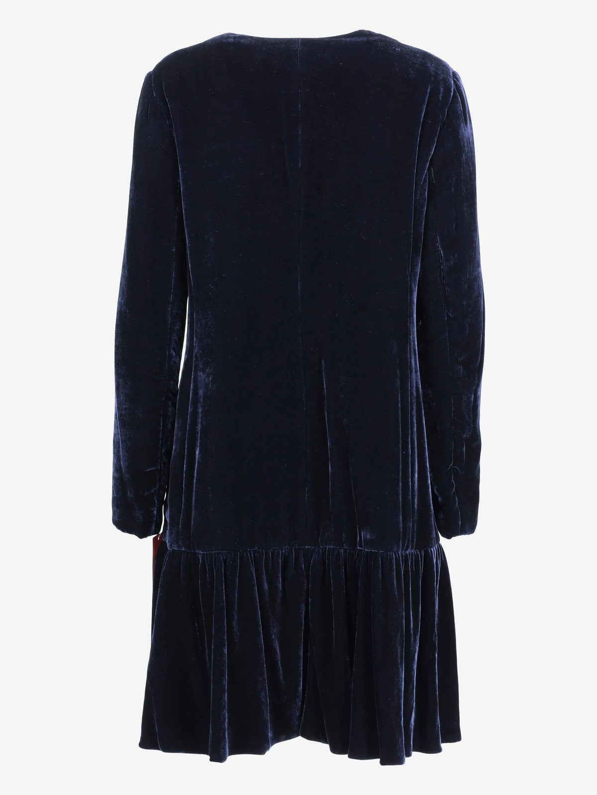 Aspesi Velvet Ruffle-Hem Swing Dress CVM26.6.120  Aspesi 