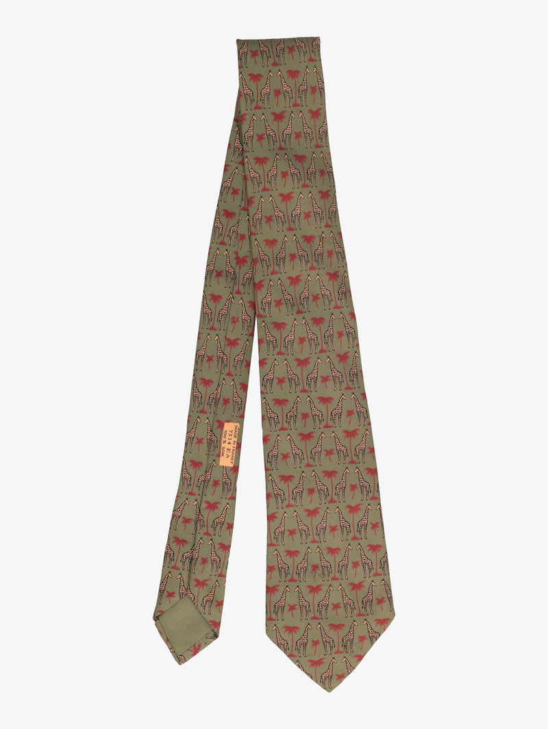 Hermès Giraffe Print Tie W16062025.4  Hermès 