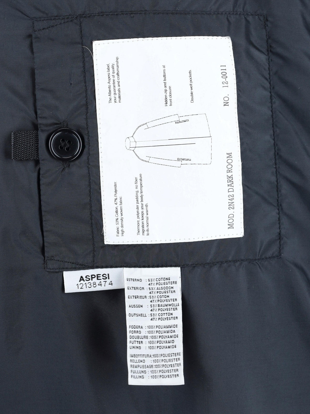 Aspesi Blue Raincoat CVM25.14.189  Aspesi 