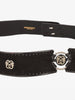 Pirovano Vintage Black Suede Belt