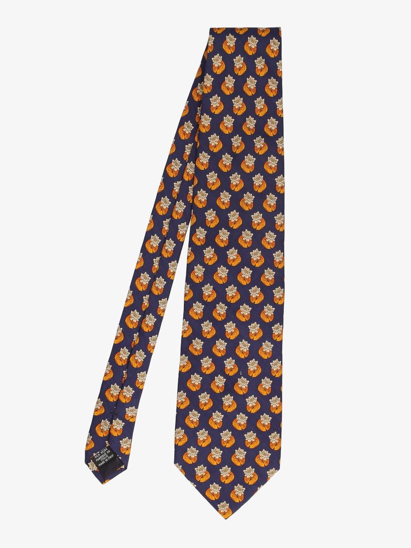 Yves Saint Laurent Water Lilies Print Tie WCV300625.14  Yves Saint Laurent 