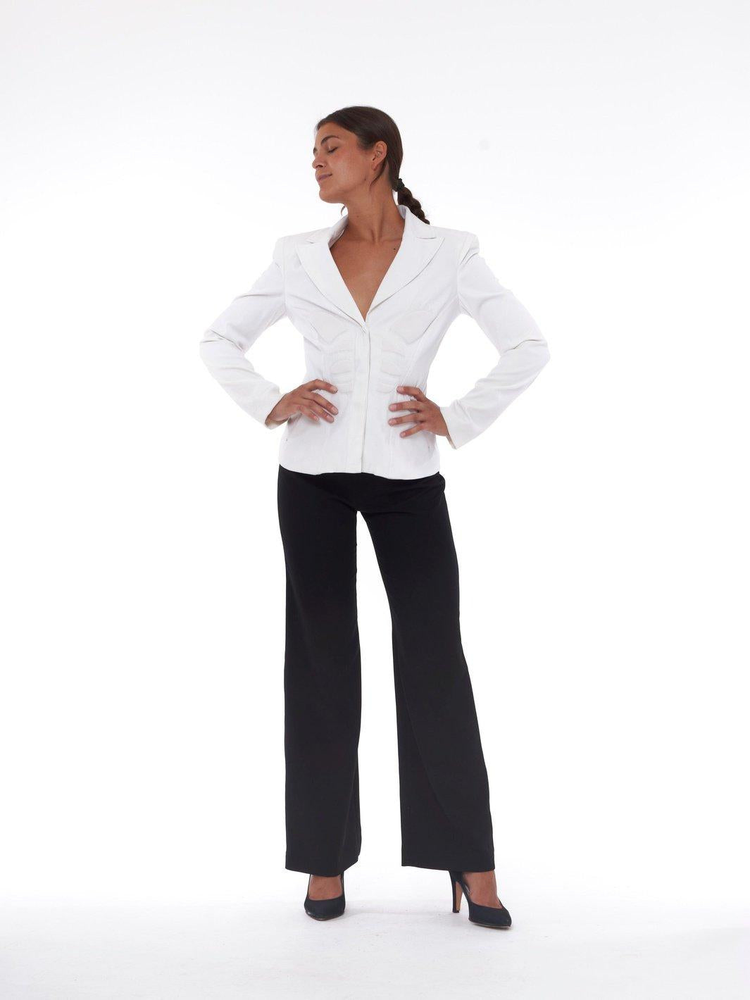 2010 black palazzo pants W22070503  Massimo 