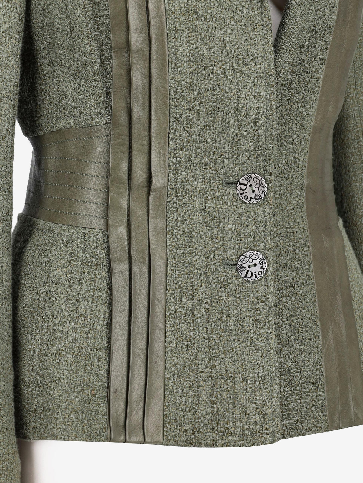 Christian Dior Blazer Jacket with Leather Inserts W7426.22  Christian Dior 