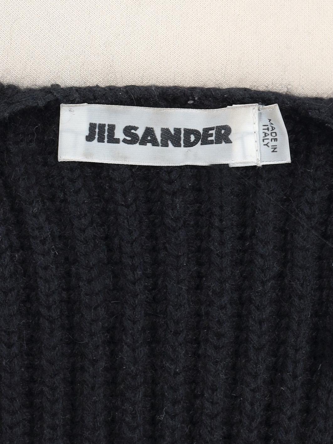 Jil Sander Black Cardigan With Short Sleeves W271125.1  Jil Sander 