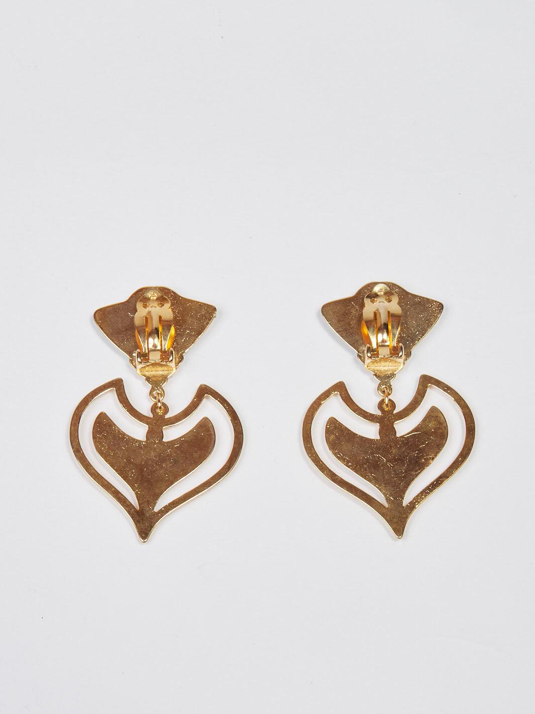 Nina Ricci fox face dangle earrings W22033015  Nina Ricci 