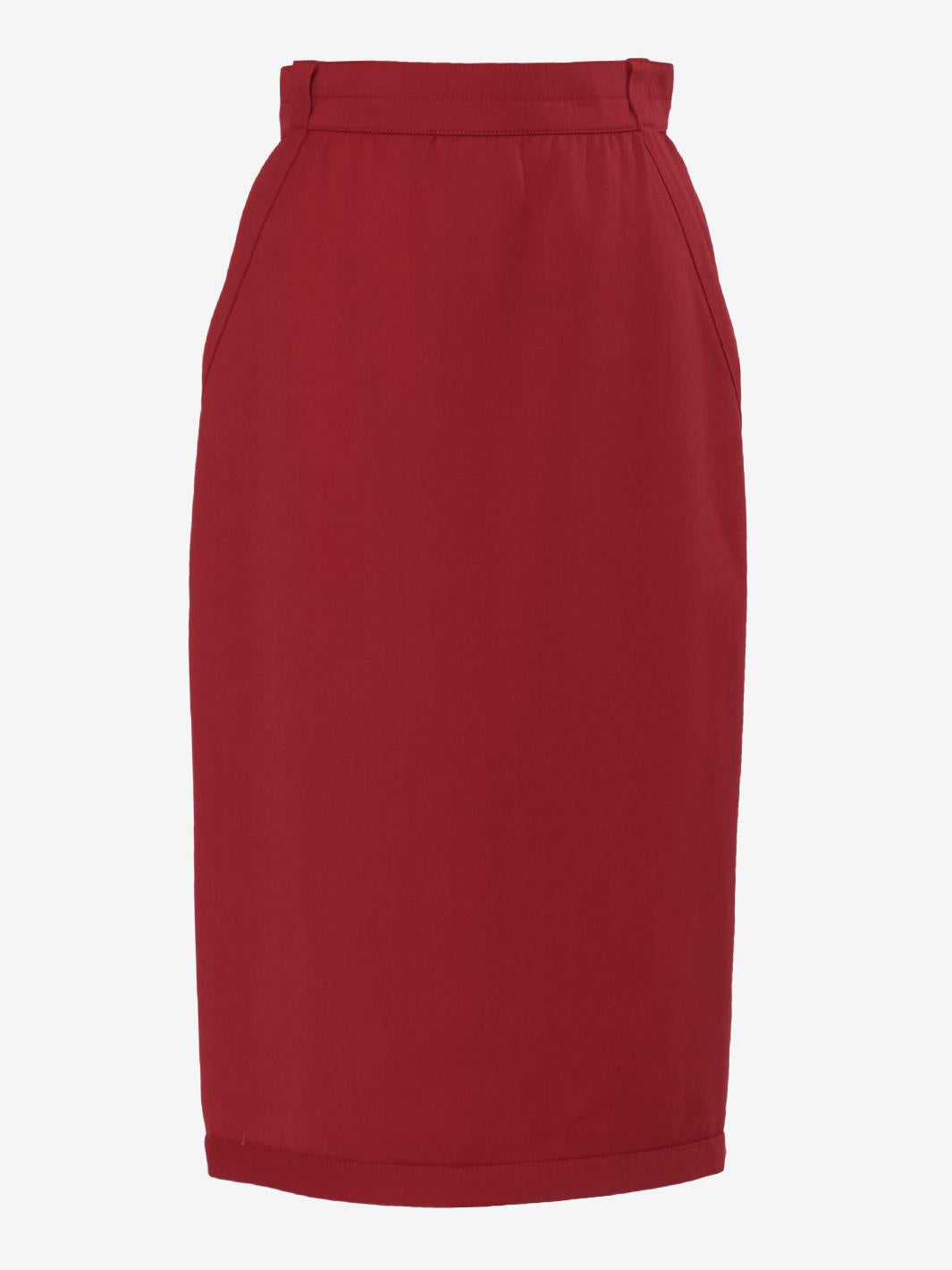 Gonna Gianni Versace in lana rossa