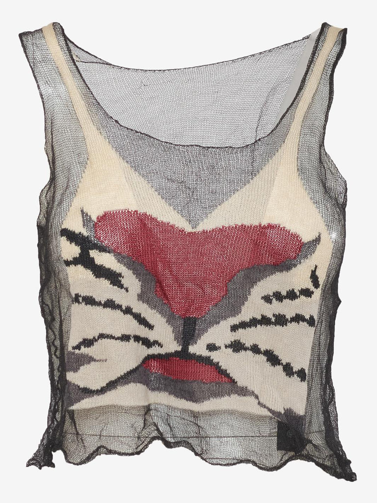 Krizia Mesh Top