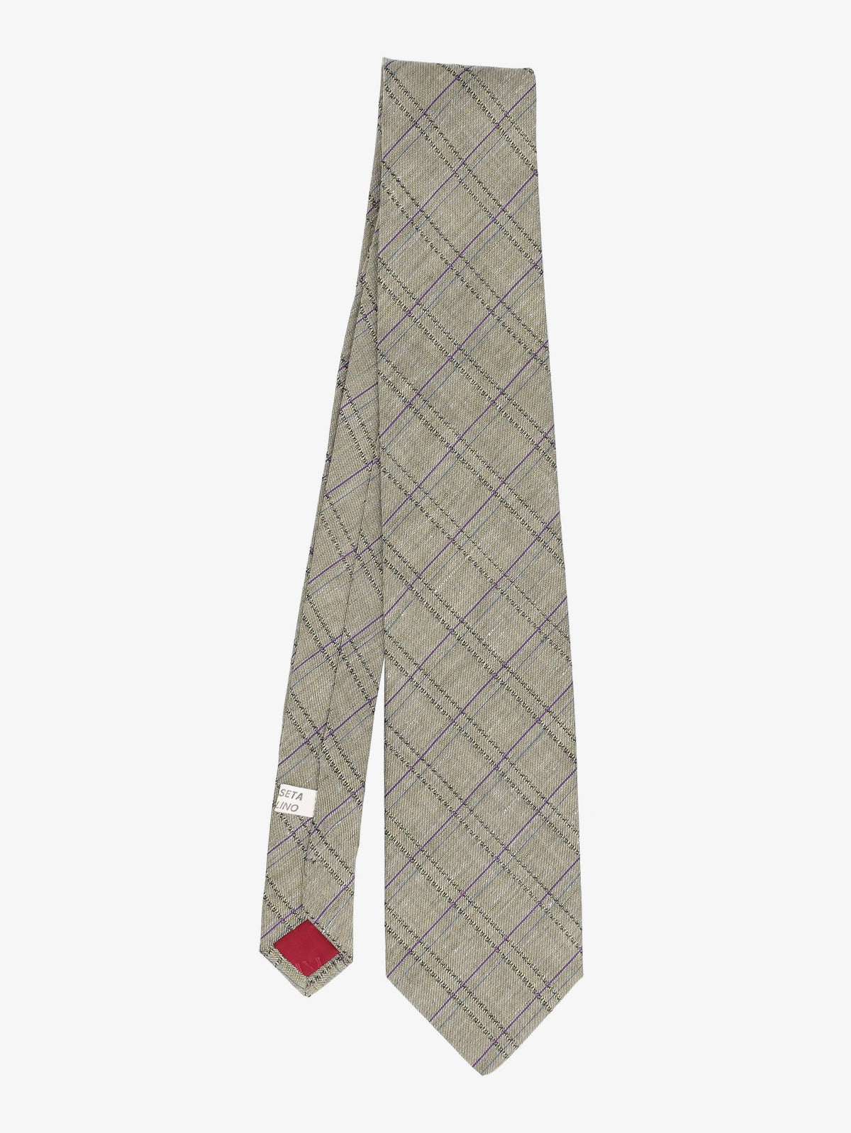 Vintage Check Pattern Tie