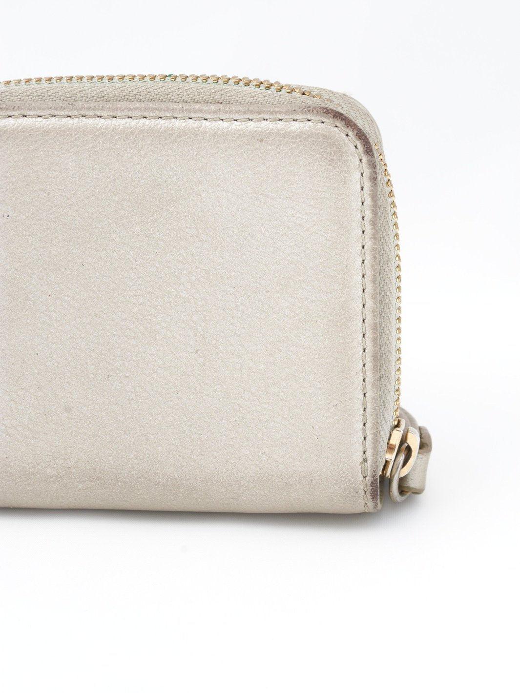 Y2K See by Chloé silver leather wallet W22052606  See By Chloé 