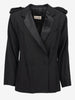 Basile Double-Breasted Silk Blend Blazer W27526.23  Vintage 