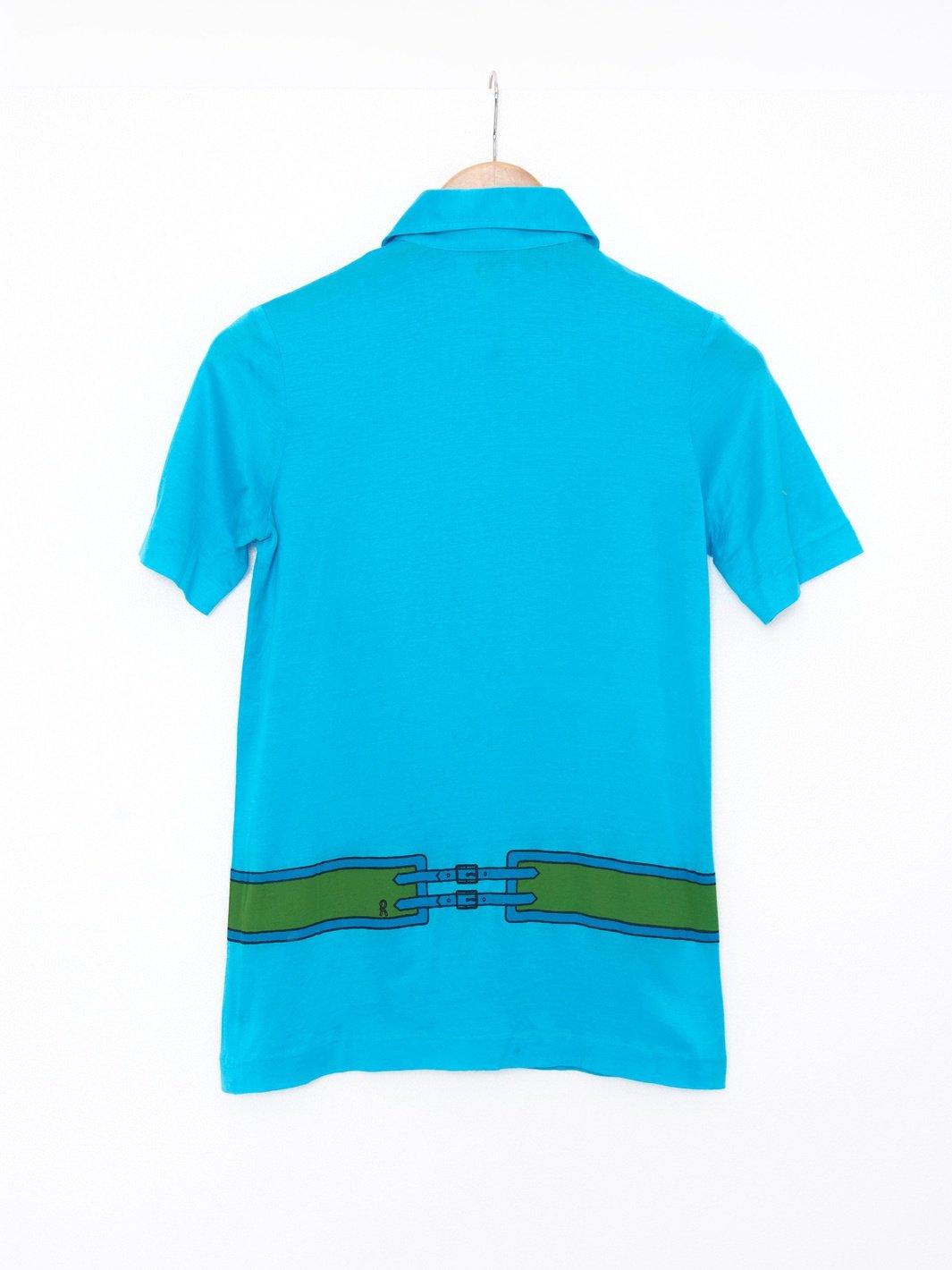 1970s Roberta Di Camerino sky-blue polo shirt in lightweight cotton W22051918  Roberta di Camerino 