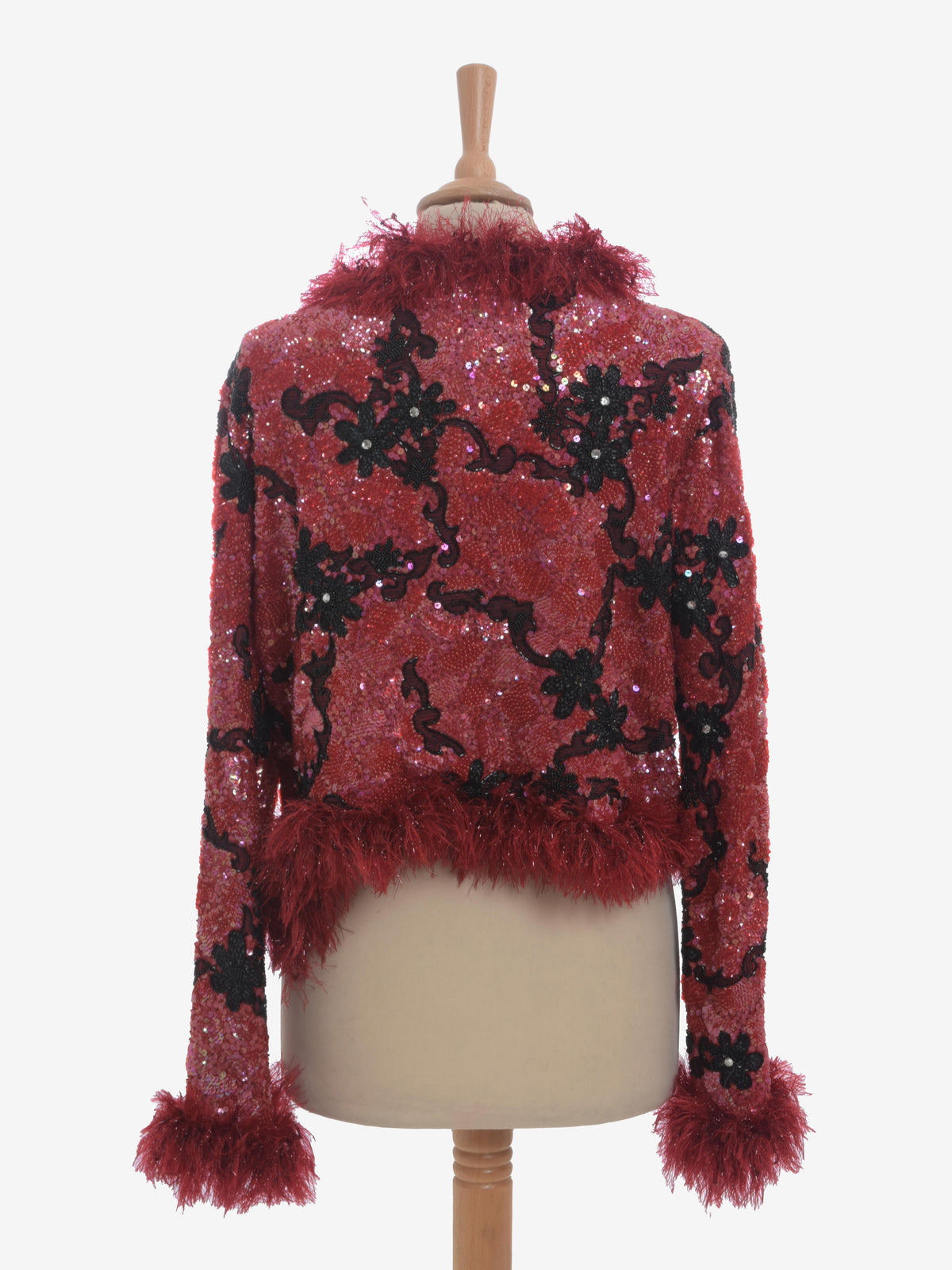 Bolero vintage con paillettes