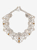 Vintage Geometric Rhinestone Statement Necklace W27526.108  Vintage 