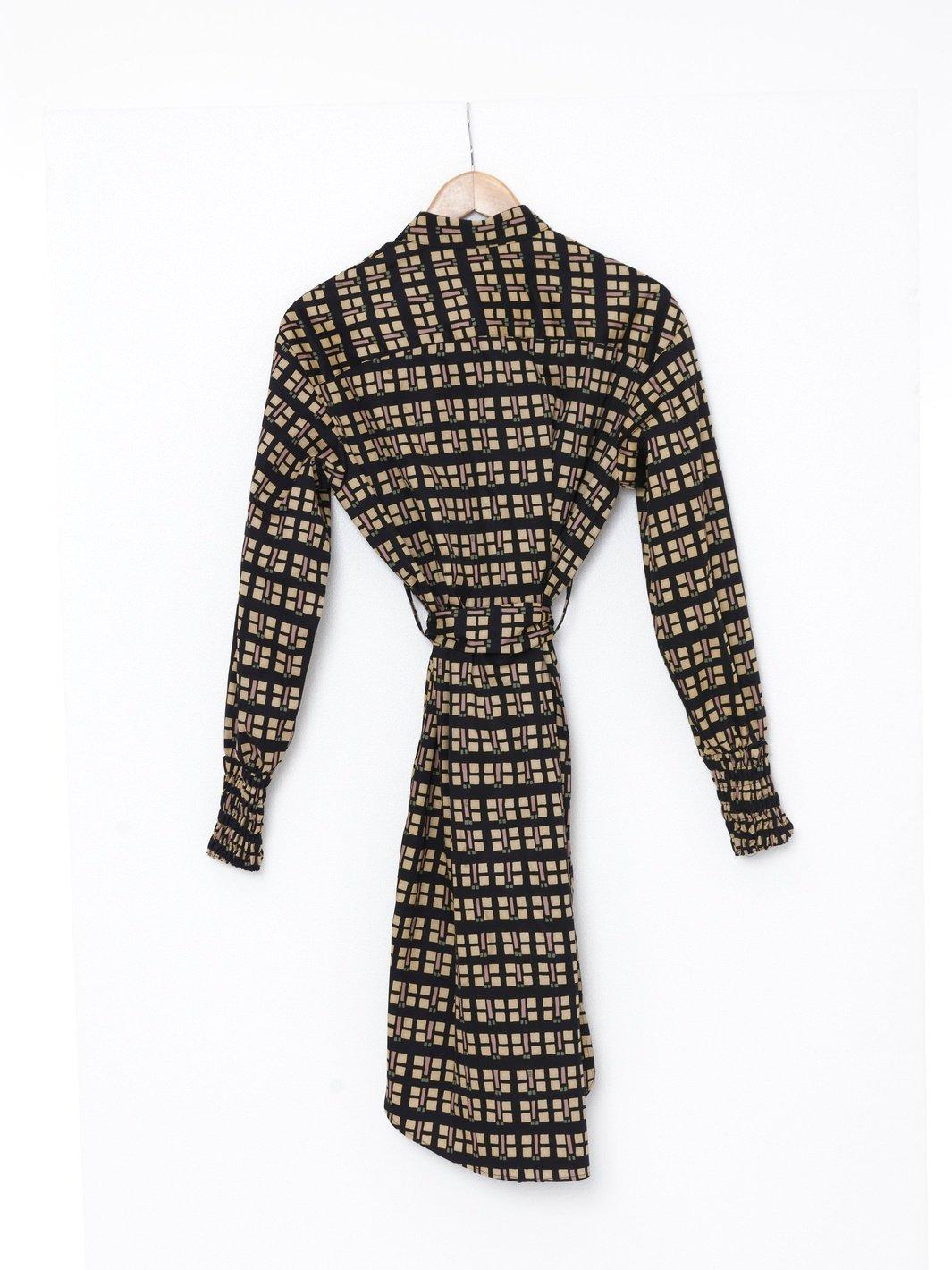 2020 Cavalli e Nastri chemisier dress with geometric print W22070401  Cavalli e Nastri 