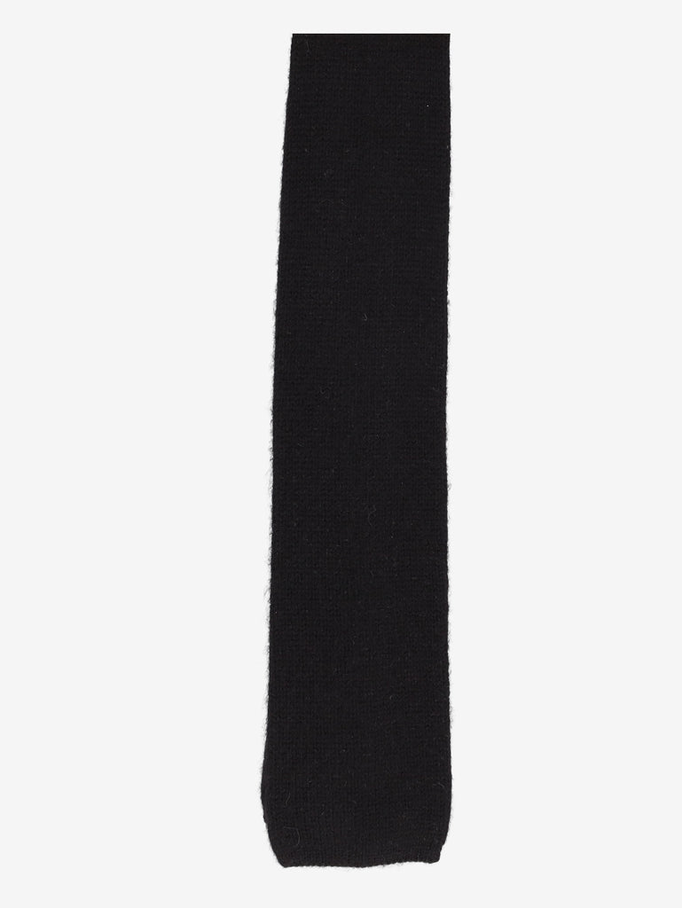 Hermès Black Knitted Wool Tie W24626.6  Hermès 