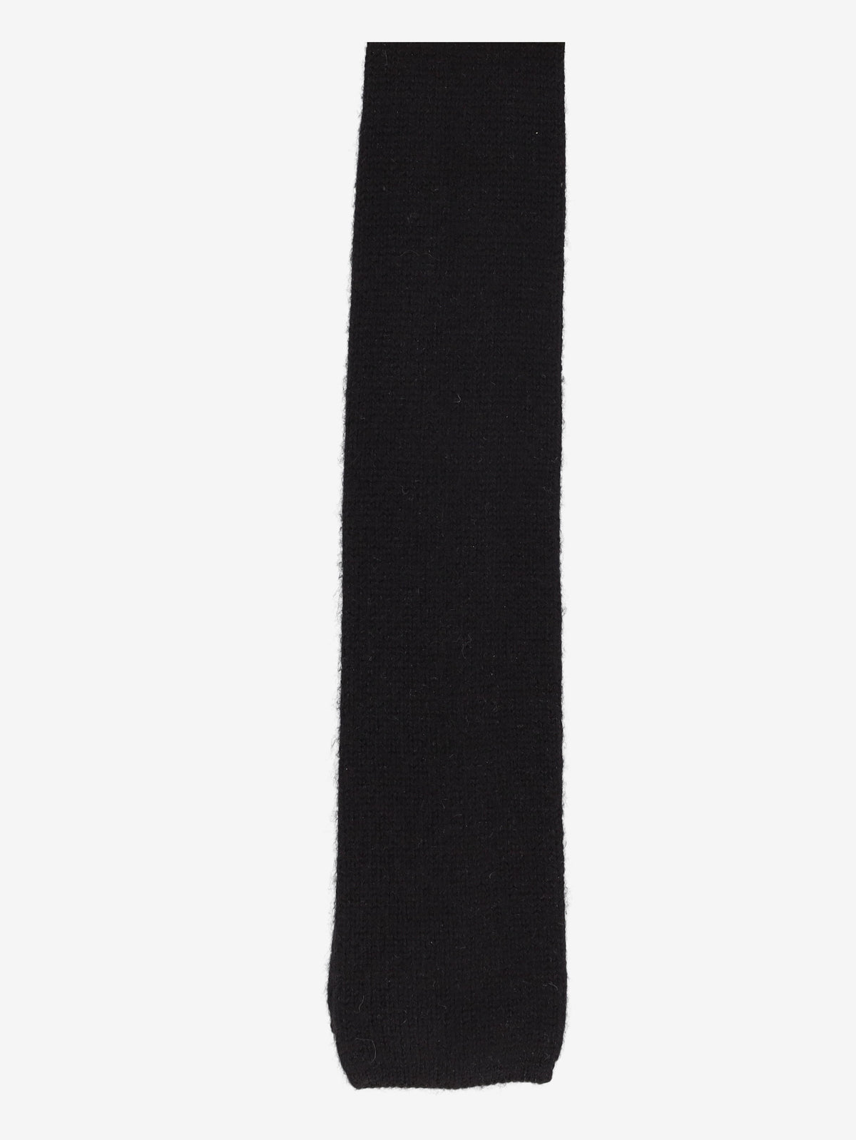 Hermès Black Knitted Wool Tie W24626.6  Hermès 