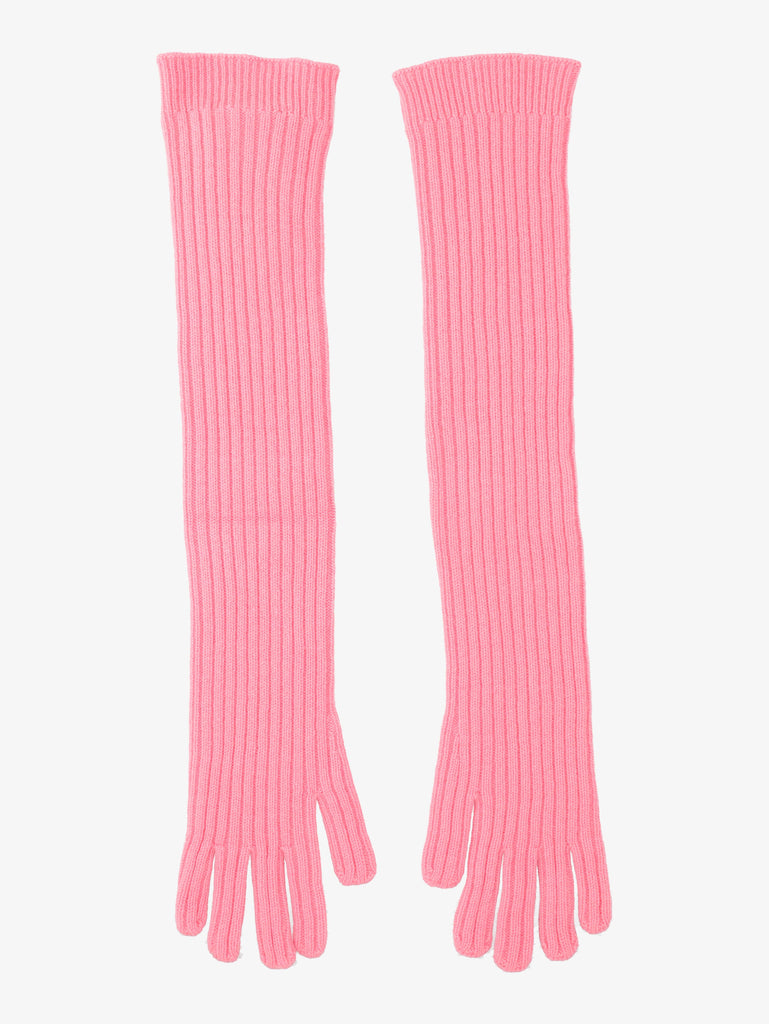 Prada Pink Wool Long Gloves