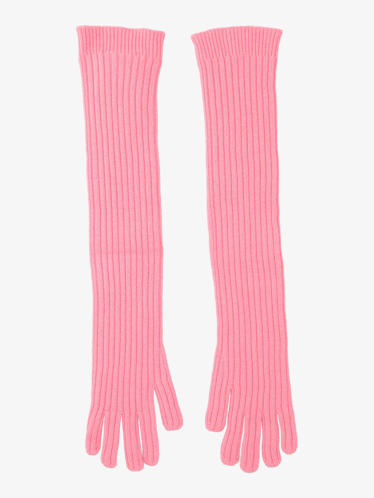 Prada Pink Wool Long Gloves