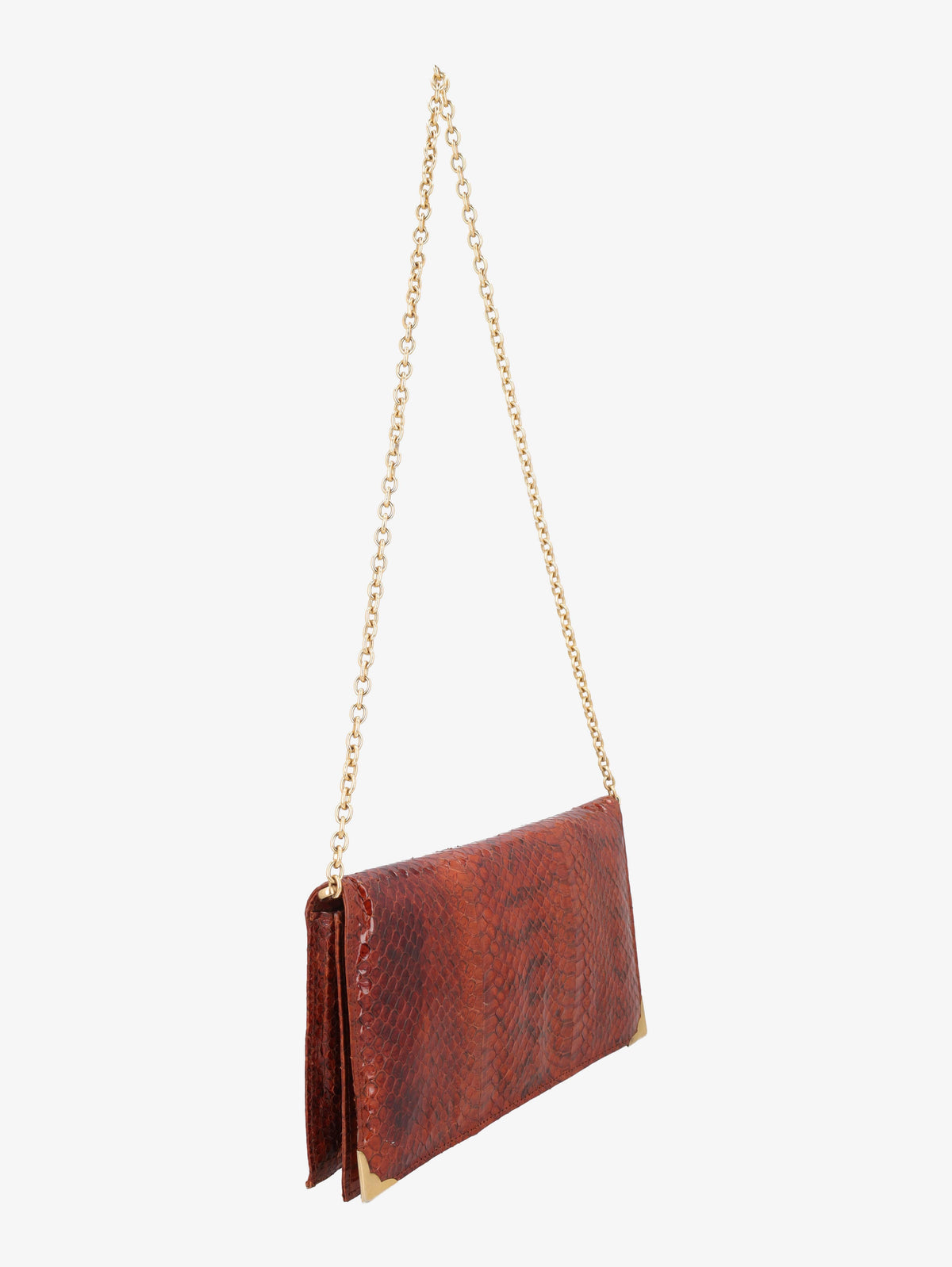 Vintage Snake Print Shoulder Bag WCV300625.50  Vintage 