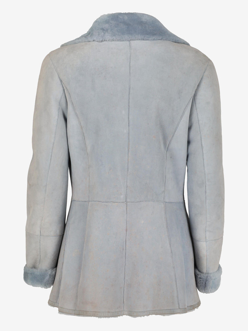 Salvatore Ferragamo Shearling Jacket with Front Button Closure W7426.20  Ferragamo 