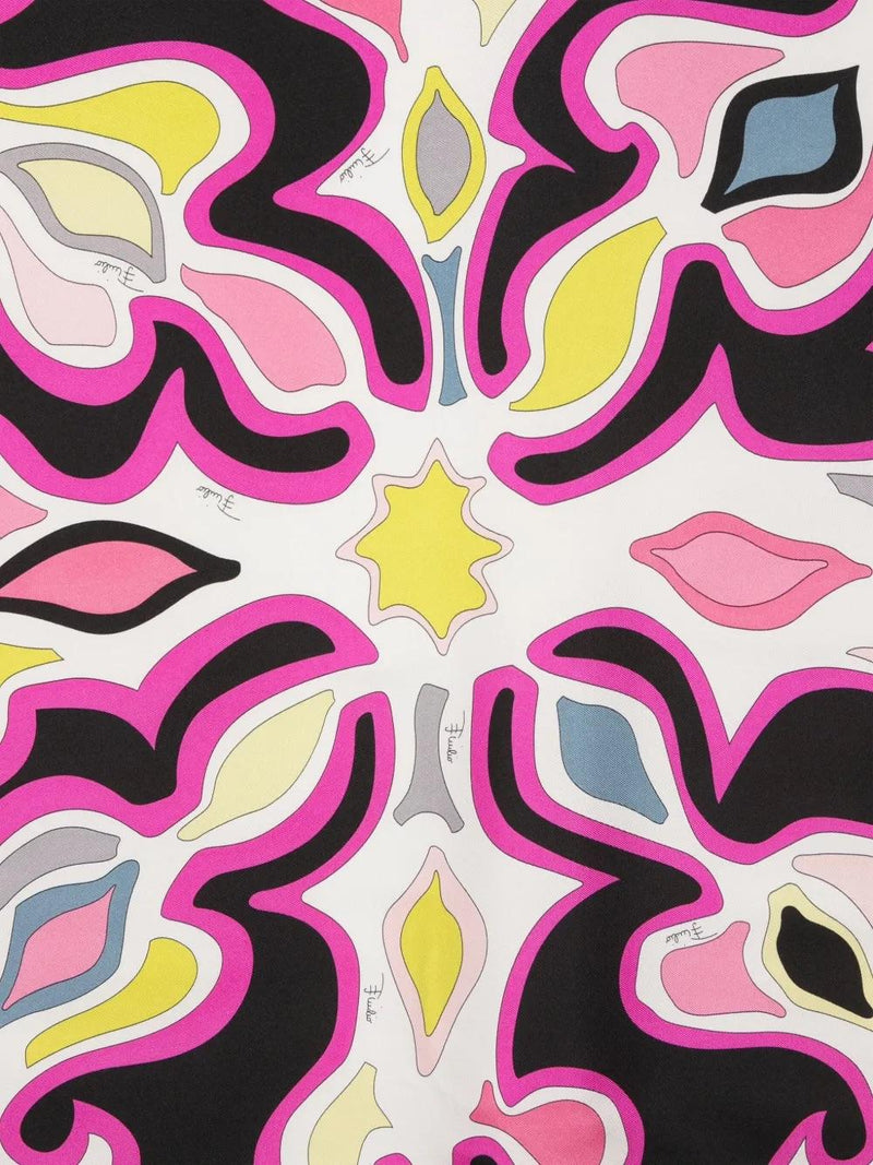 Pucci Abstract-Print Silk Scarf WCV241089  Emilio Pucci 