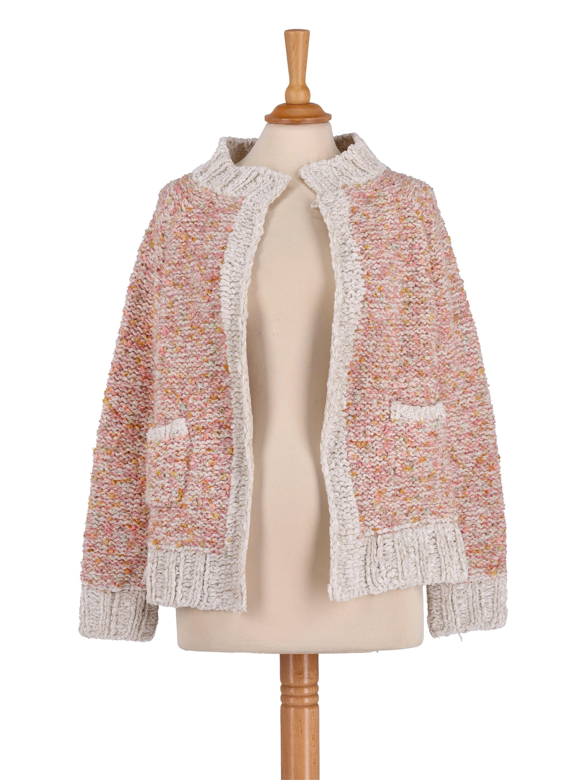 Junya Watanabe PInk Melange Cardigan