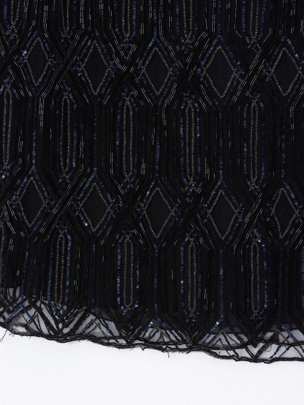 Y2K Valentino black skirt with sequins MR22022022.6  Valentino 