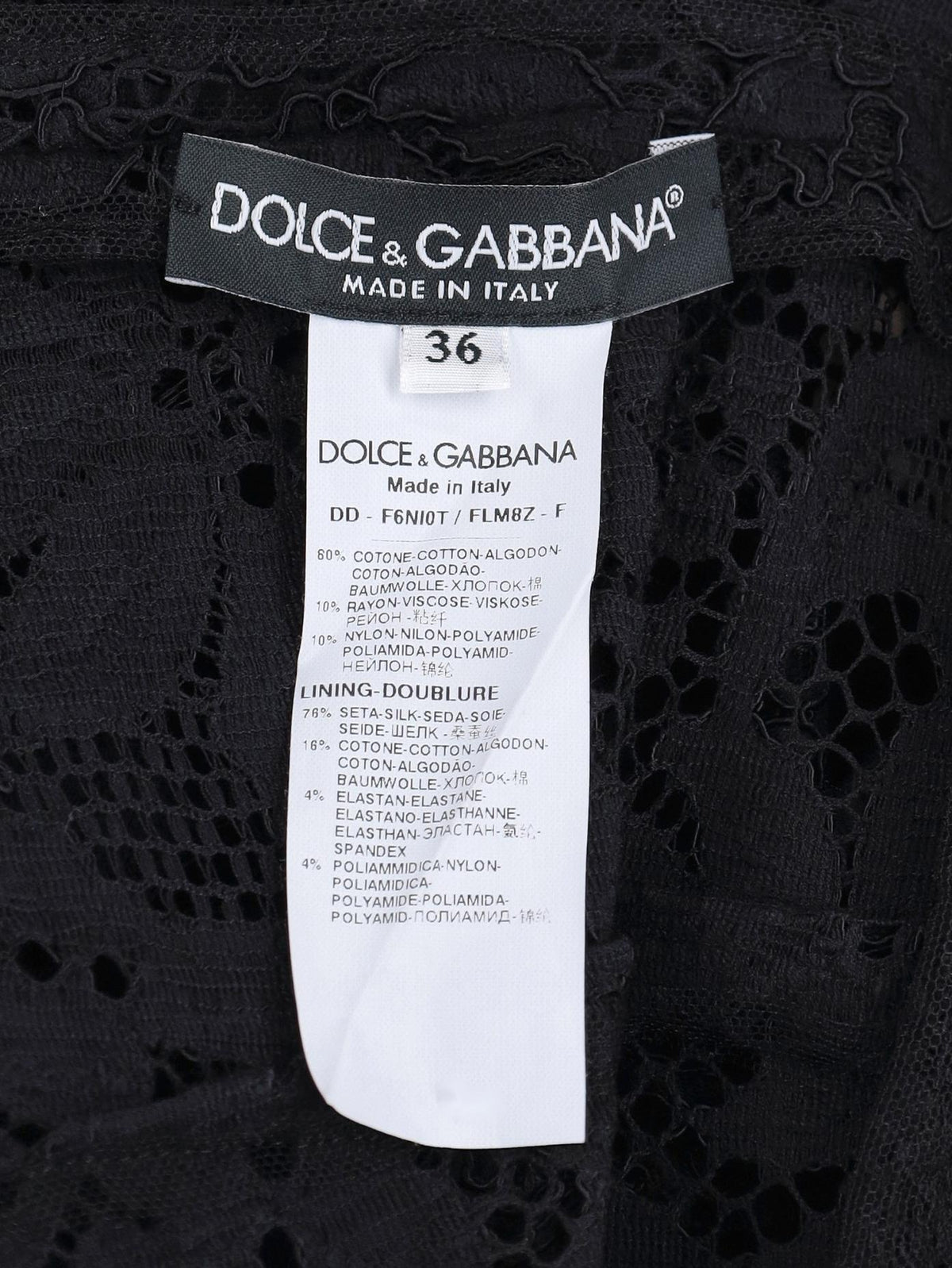 Dolce&Gabbana Laced Dress WCV161224_97  Dolce & Gabbana 