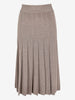 Jean Paul Gaultier Midi Beige Wool Skirt W7426.47  Jean Paul Gaultier 