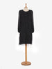 Max Mara 带羽毛的黑色连衣裙