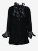 Valentino Boutique - Velvet Mini Dress with Feather Details MZ1902457  Valentino 
