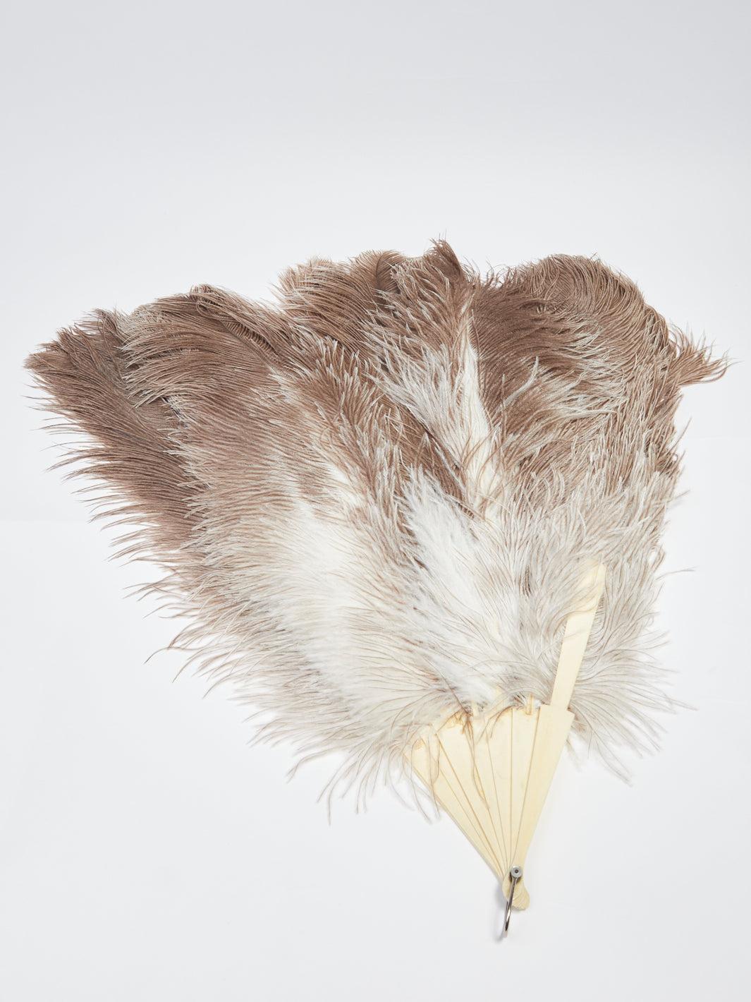 1920s original ostrich feather fan W2203301  Vintage 