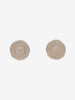 Chanel Logo Silver Coin Earrings