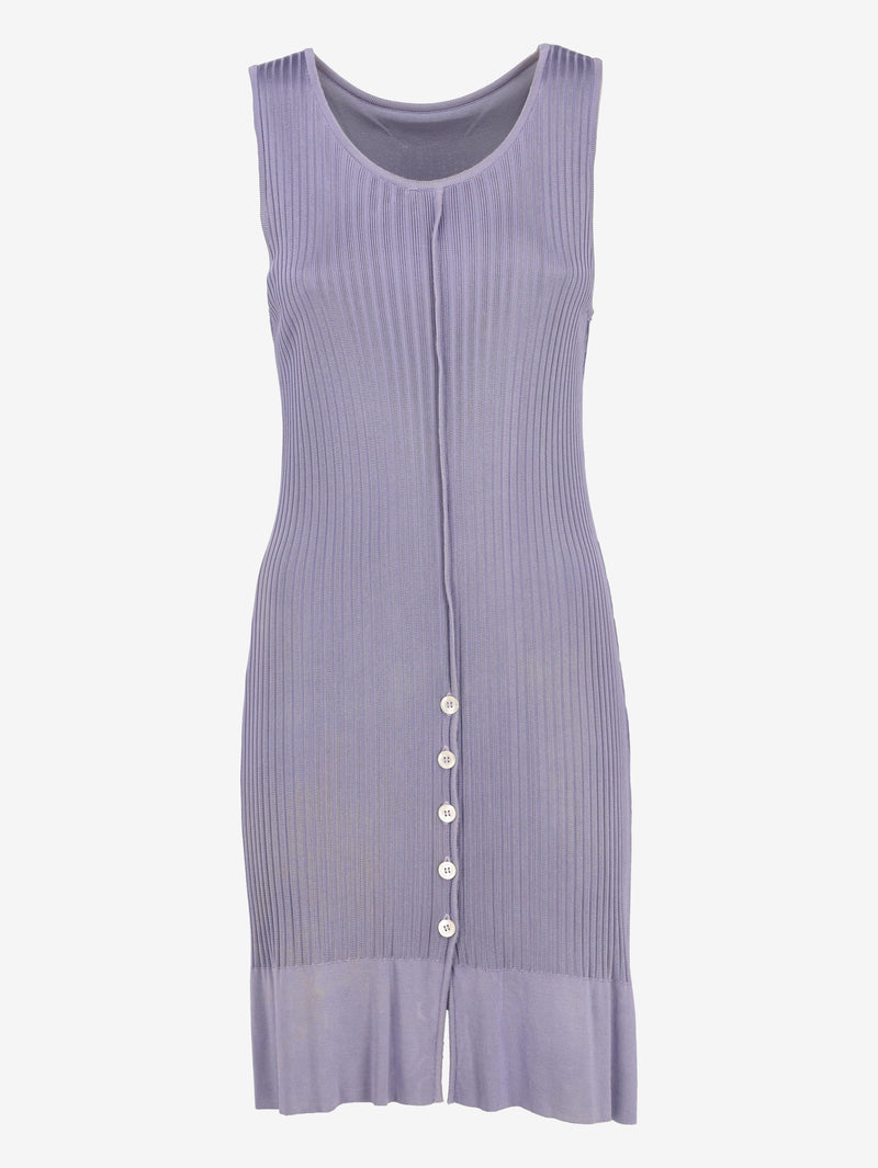 Vintage Knit Dress with Long Cardigan Set W7426.44  Vintage 