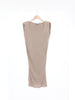 Abito da giorno Y2K Lanvin in viscosa fluida di colore beige