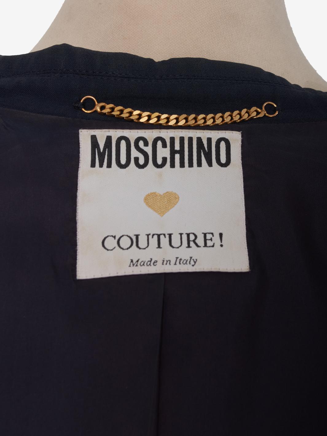 Moschino Couture 蓝白西装