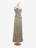 Vicky Tiel Green Pleated Dress